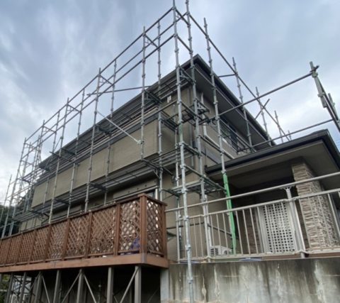 匝瑳市のリフォーム用足場工事